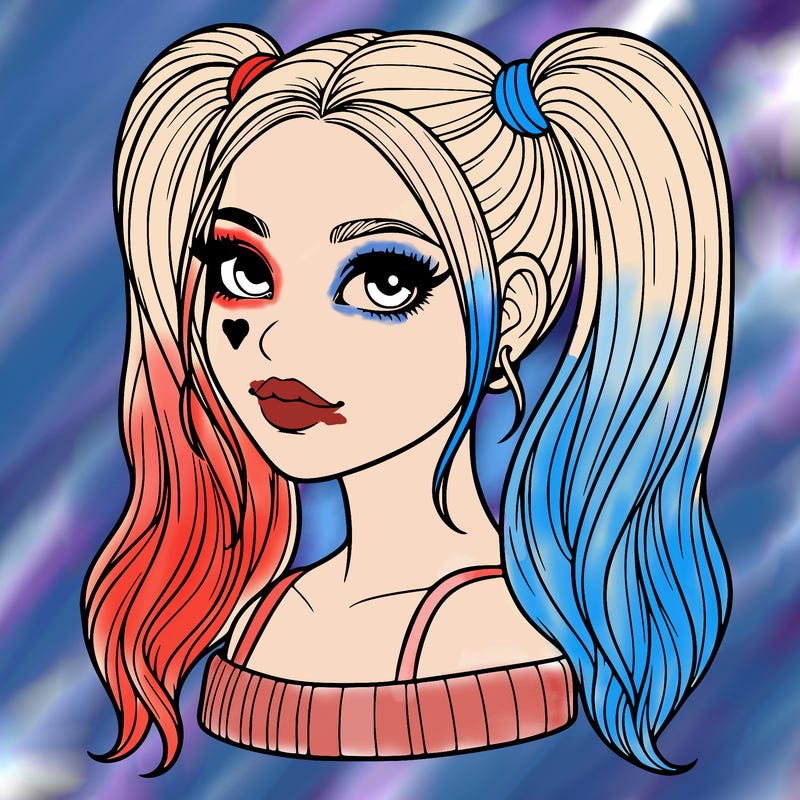 realistic woman with high pigtails