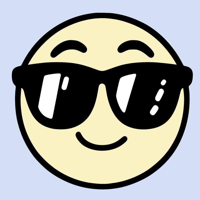 emoji with sunglasses
