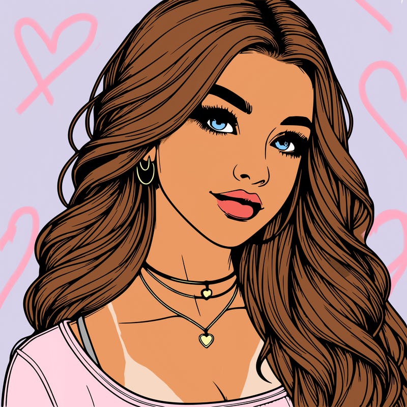 detailed realistic girl