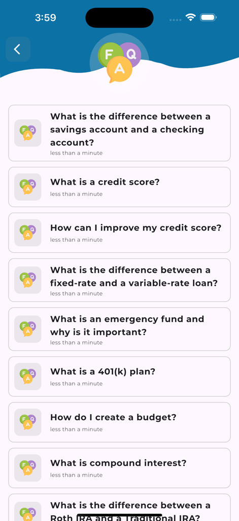 Learn Banking Offline [PRO] - Un elenco di domande frequenti su banking e finanza che coprono punteggi di credito, conti di risparmio e prestiti