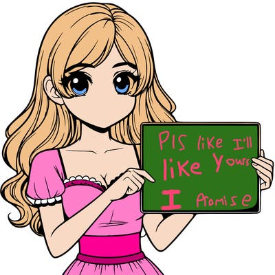 realistic pretty girl holding blank sign