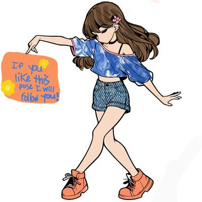 realistic girl danceing