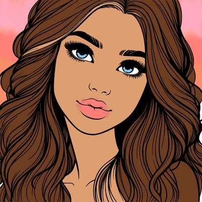 beautiful realistic girl