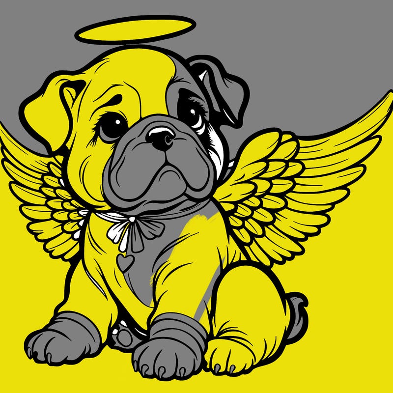 bulldog puppy angel