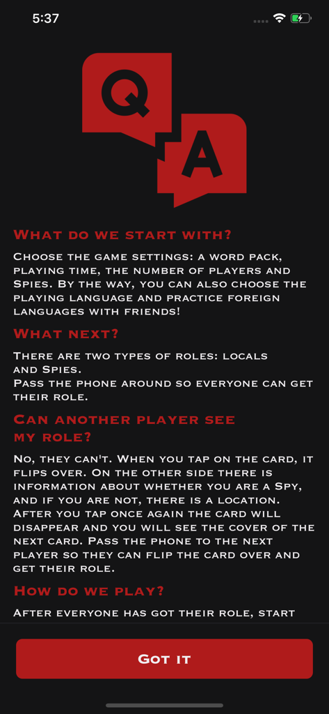 Spy - Instructions sur la façon de jouer et questions-réponses pour le jeu de fête Spy.