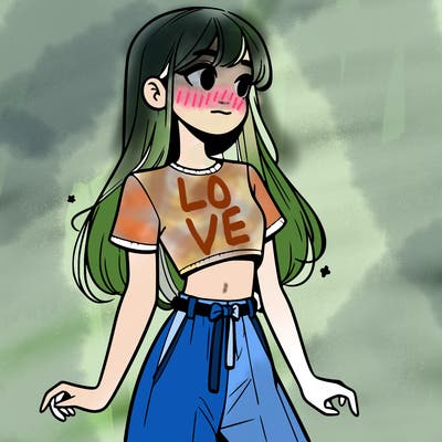 girl in a cute crop top
