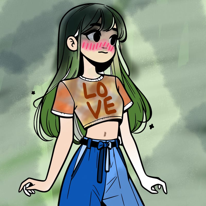 girl in a cute crop top
