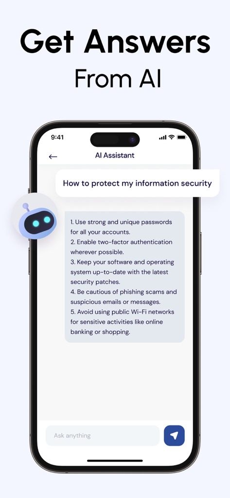 CallGenius AI assistant providing information security advice