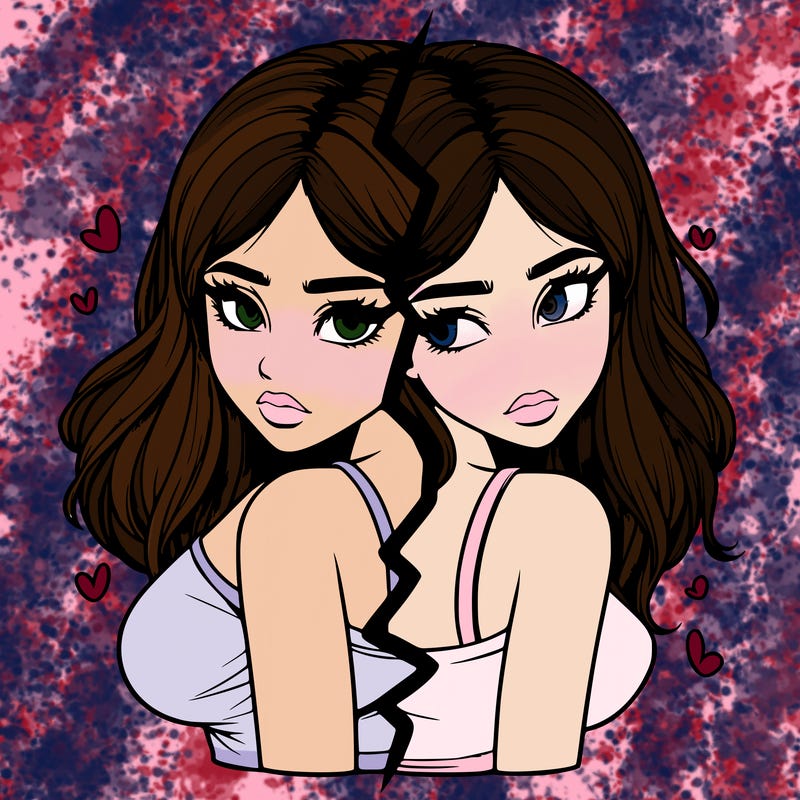 realistic girl split