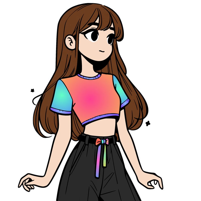 girl in a cute crop top