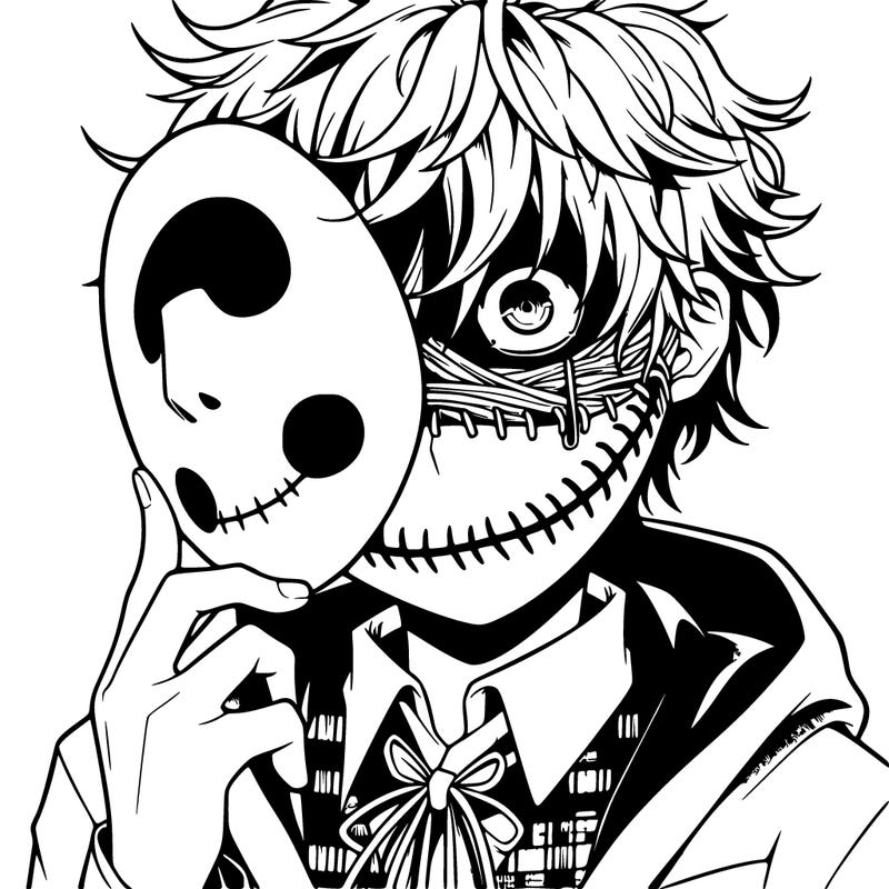 anime - scary masquerade