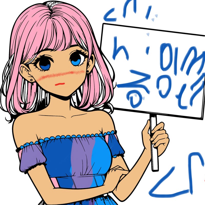 realistic pretty girl holding blank sign
