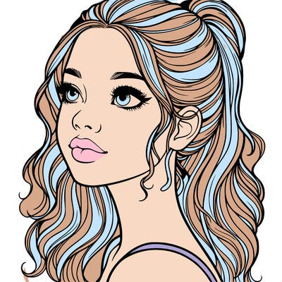 beautiful realistic girl