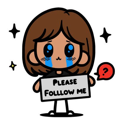 please follow me