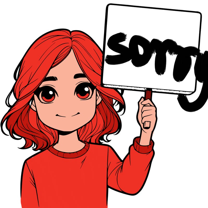 realistic girl holding up a sign