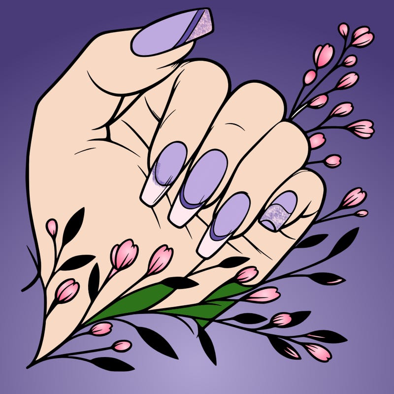 nails with french tip