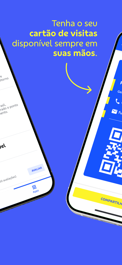 BBFunci 3.0 - Digital business card feature with QR code in the BBFunci 3.0 app for Banco do Brasil employees.