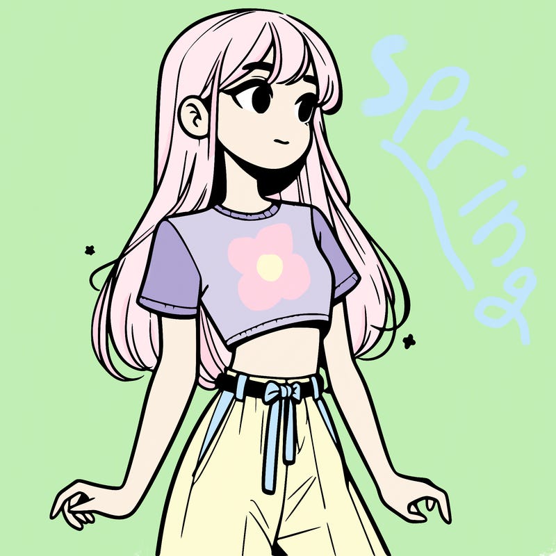 girl in a cute crop top