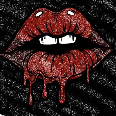 lips that look realistic and drip