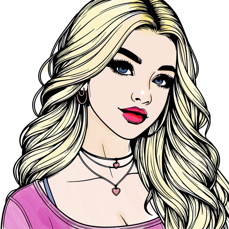 detailed realistic girl