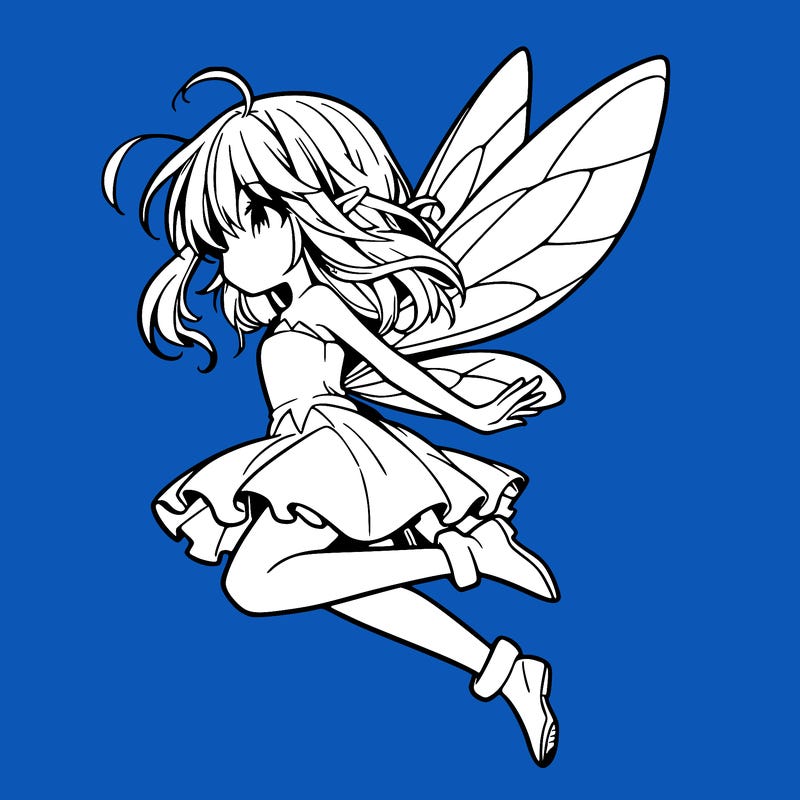 manga fairy flying