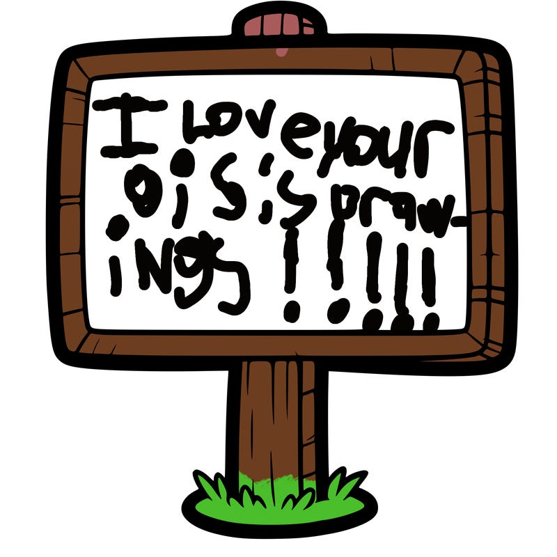 a blank sign