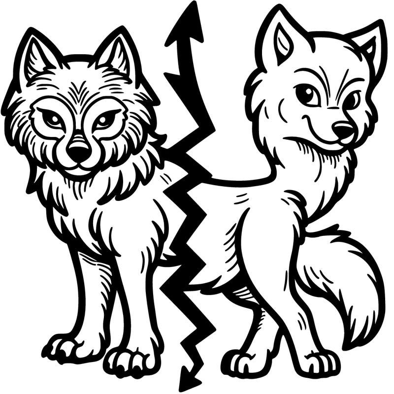 split wolf