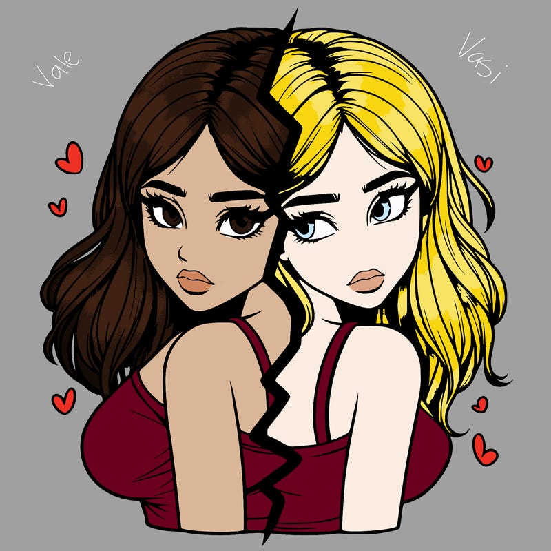 realistic girl split