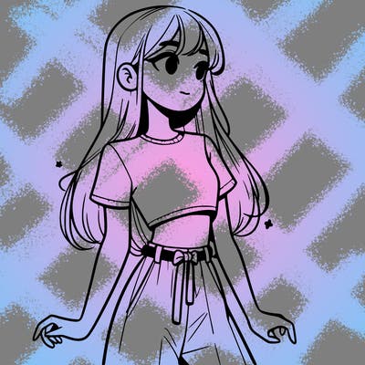 girl in a cute crop top