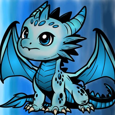 fierce baby night dragon