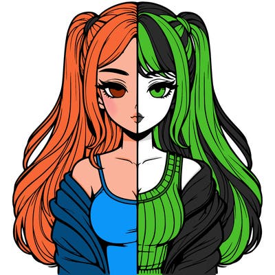 realistic girl split