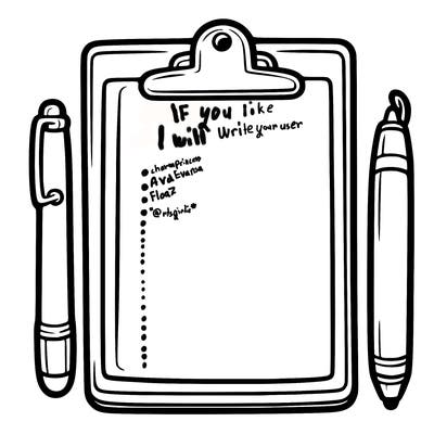 blank clip board with pen