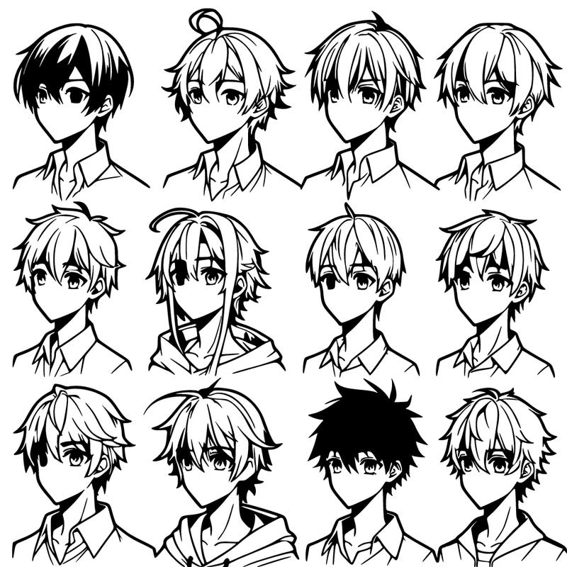 boys that look different anime