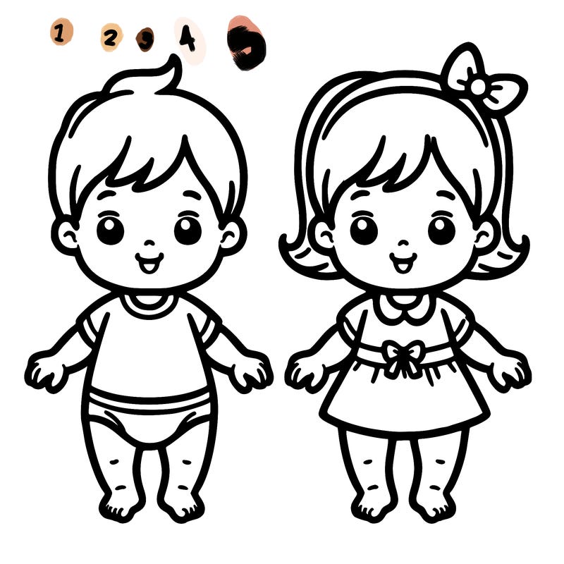 twin babies boy and girl