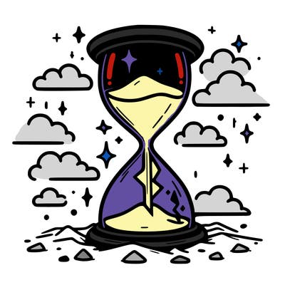 hourglass broken