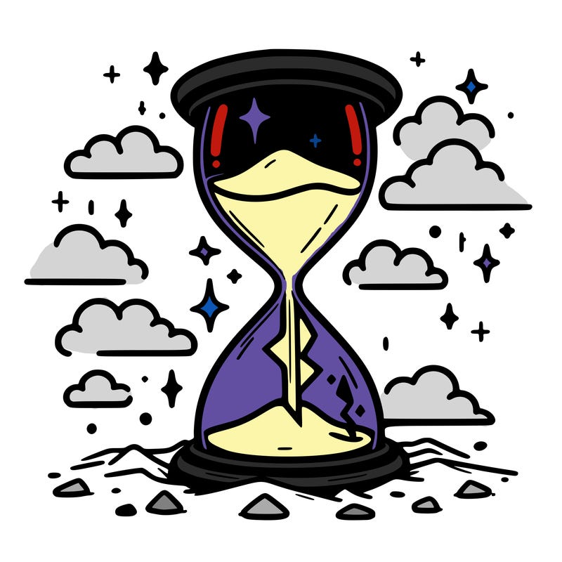 hourglass broken