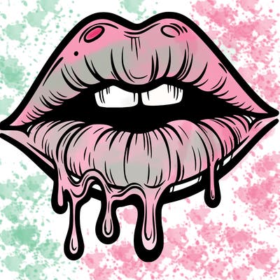 lips that look realistic and drip