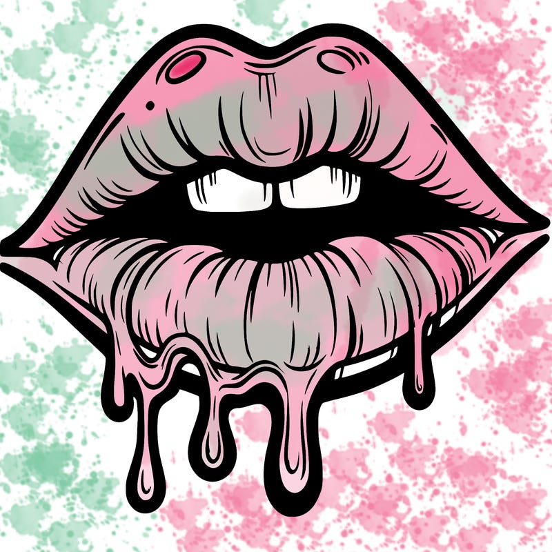 lips that look realistic and drip