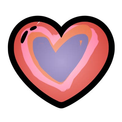a blank heart