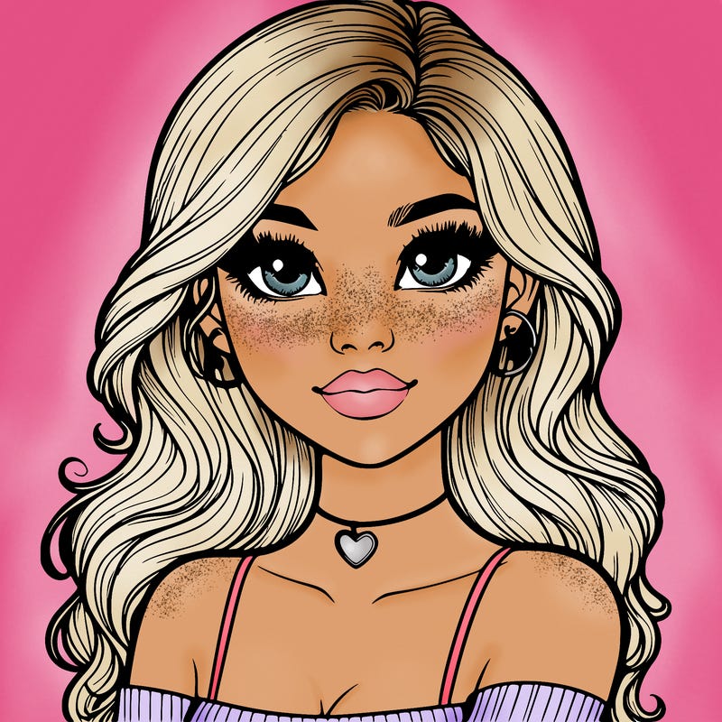 realistic pretty girl