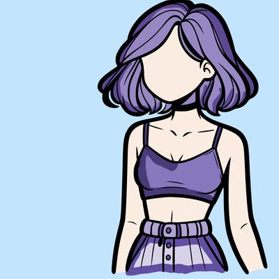 girl with crop top