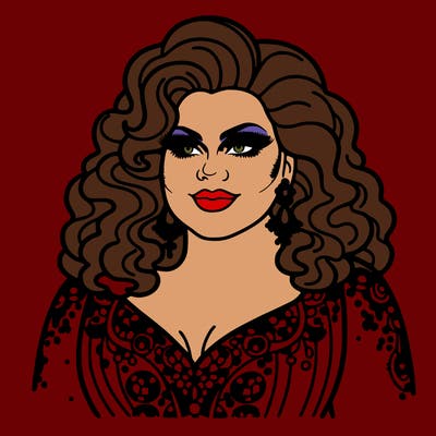 realistic plus size drag queen
