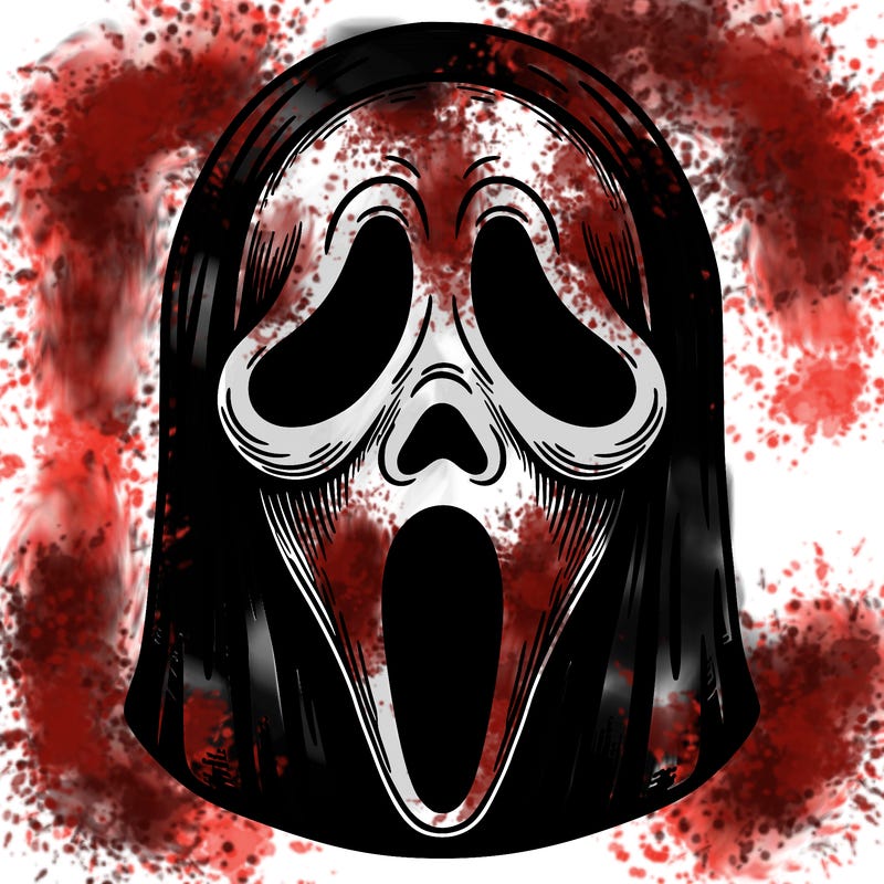 detailed ghostface mask