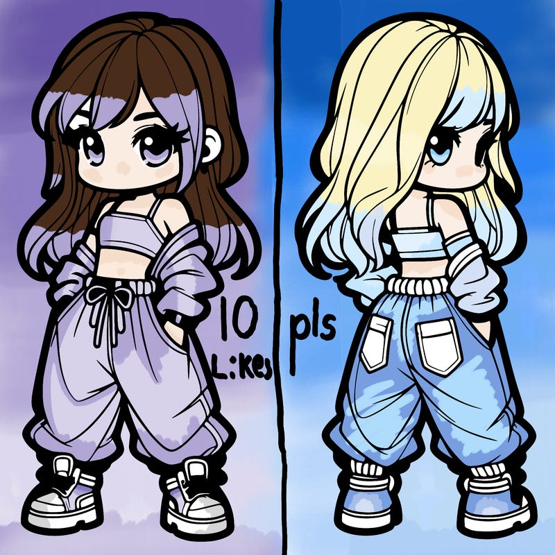 girl in crop top and baggy pants