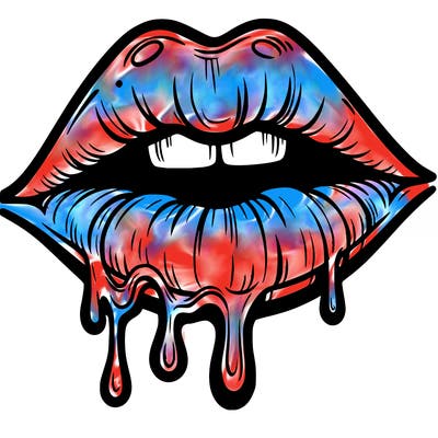 lips that look realistic and drip