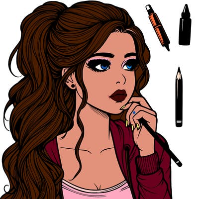 realistic teenage pretty