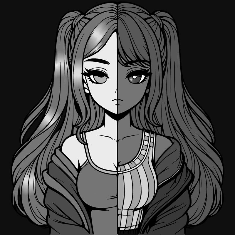 realistic girl split