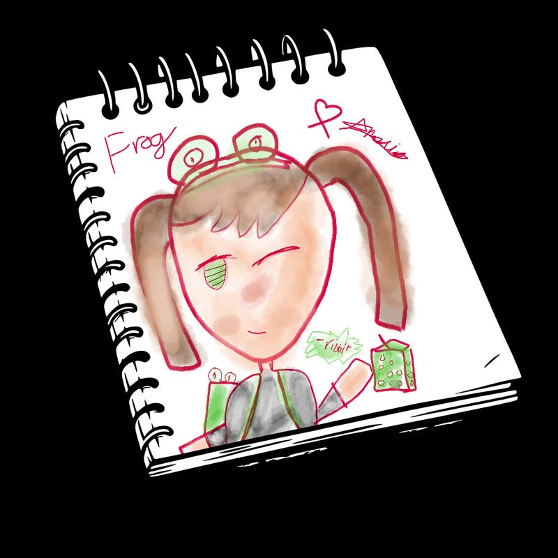 a blank sketch pad