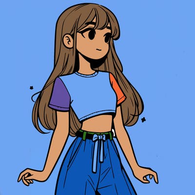 girl in a cute crop top