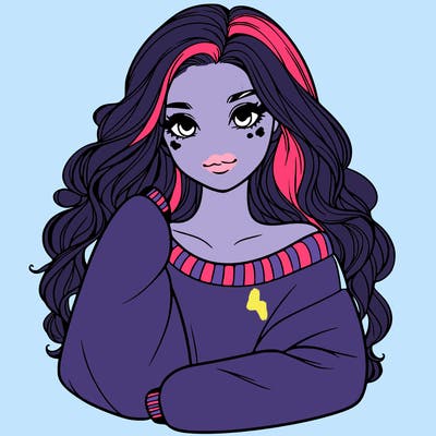 a beautiful girl in a big sweatshirt